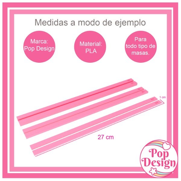 Producto - Kit Varilla Niveladora X3 Repostería Arcilla Masa Galletitas 2 4 y 6 Mm - 1