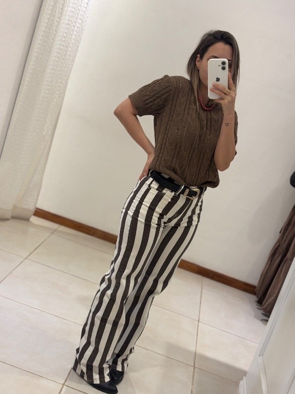 Producto - Jeans rayas cafe - 5