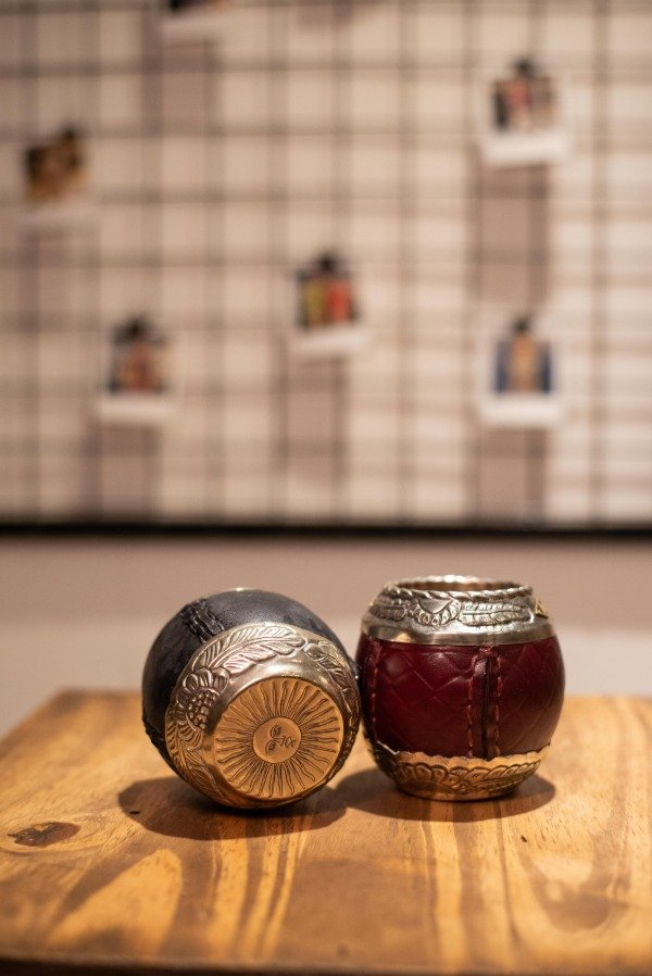 Producto - Torpedo cincelado de alpaca y bronce - Base alpaca cincelada a mano PREMIUM