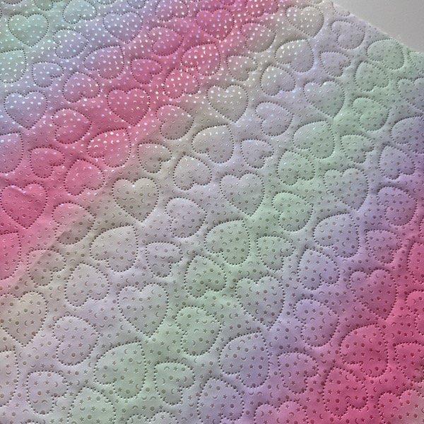 Producto - PU Corazones tornasol 50cmx1,50cm - LEER CONDICIONES