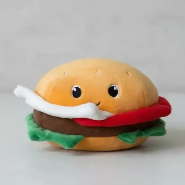 Producto - Peluche hamburguesa con ojitos 15x14 cm