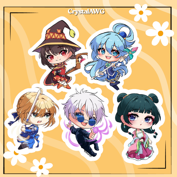 Producto - Stickers de anime (x unidad)