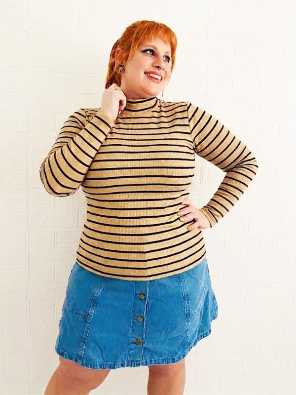 Producto - Polera Rayado Marron