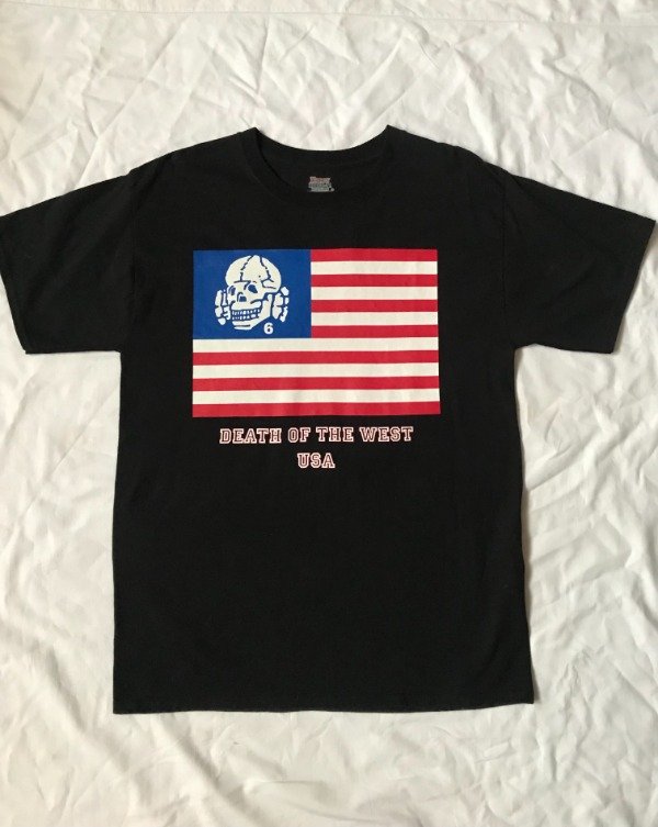 Producto - Rare 2013 Death In June - Death Of The West USA tour tubular tee.