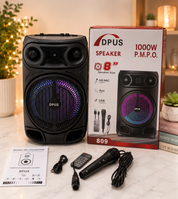 Producto - Parlante Dpus SZ-1980 8" Karaoke Bluetooth