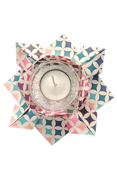 Producto - Porta vela en origami