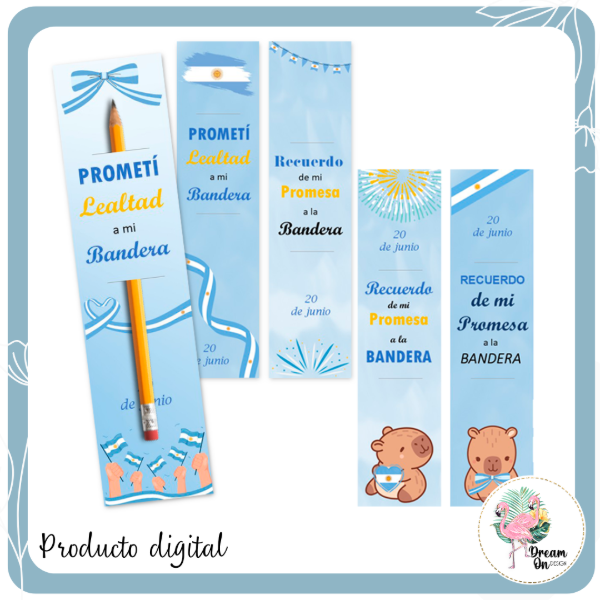 Producto - Souvenir Porta Lápiz/Lapicera Día de la Bandera