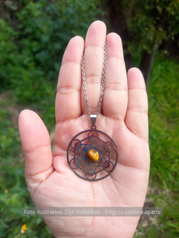 Producto - Dije Ojo de Tigre - Sagrado Metatron