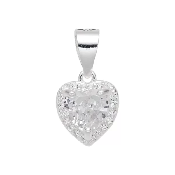 Producto - Dije corazon piedras 8mm