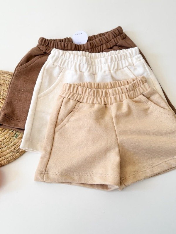 Producto - Short Liso de algodón con bolsillos - 5