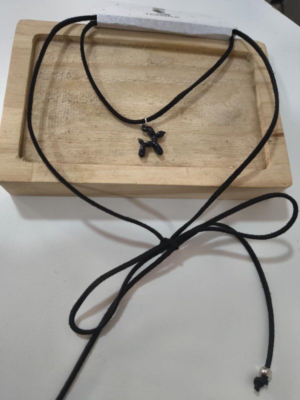 Producto - Choker corbatero perrito negro