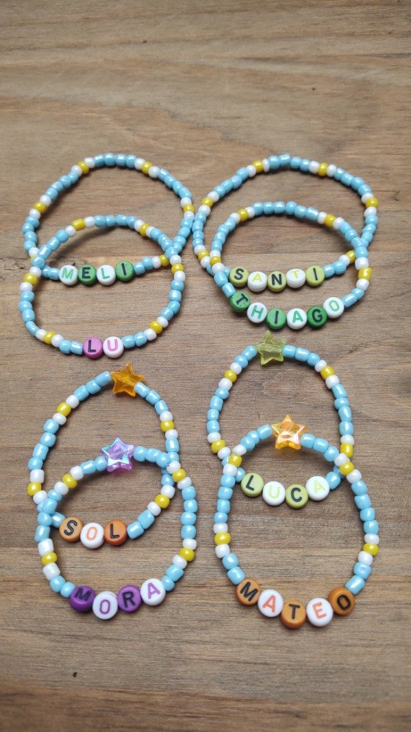 Producto - Pulseras con nombre Pack x 10 by Rós Loch - 1