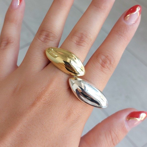 Producto - Anillo inflado alargado bombé