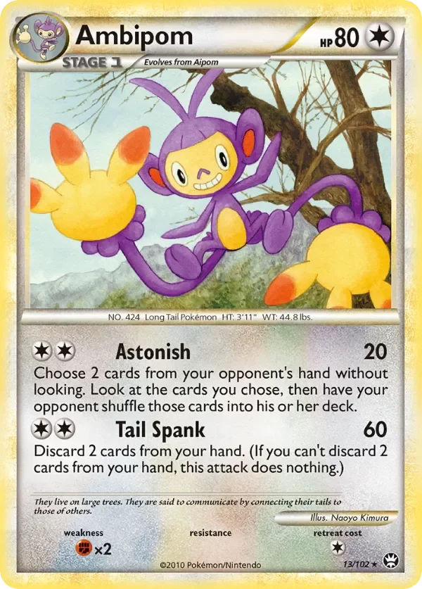 Producto - Ambipom 13/102 HeartGold and SoulSilver: Triumphant