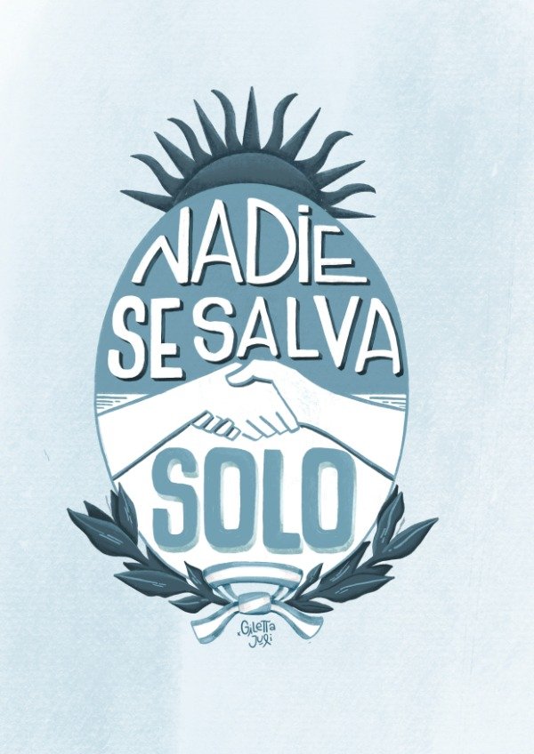 Producto - Lámina Nadie se salva solo