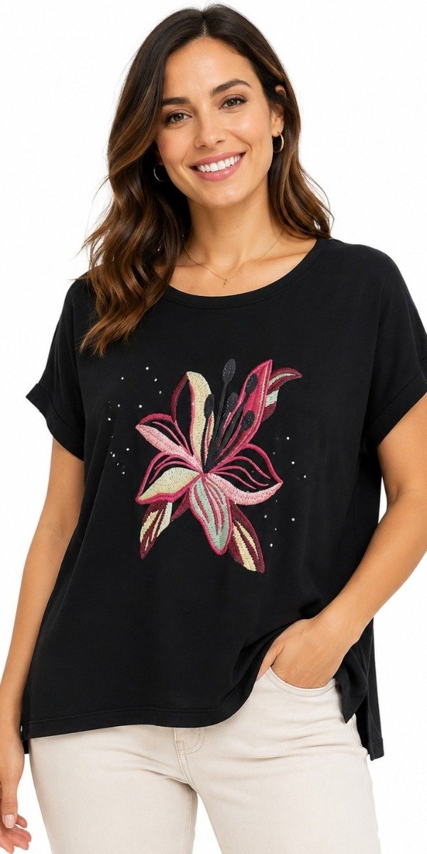 Producto - REM LARA,FLOR TEJIDA(ES ESTAMPA)