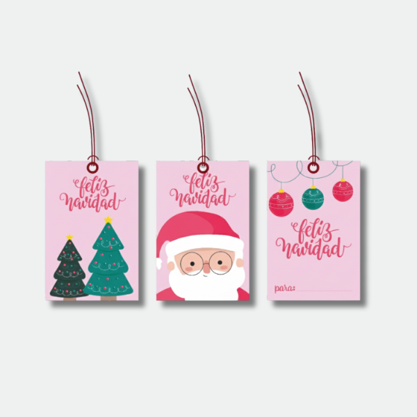 Producto - Tags Navideños Rosa