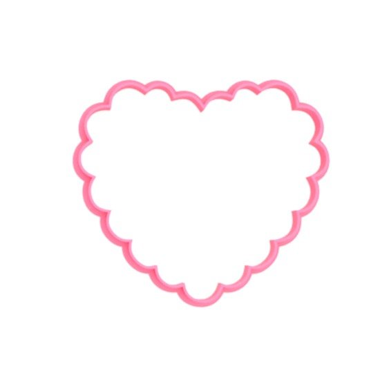 Producto - Cortante Corazón Blonda Grande  - Contorno -