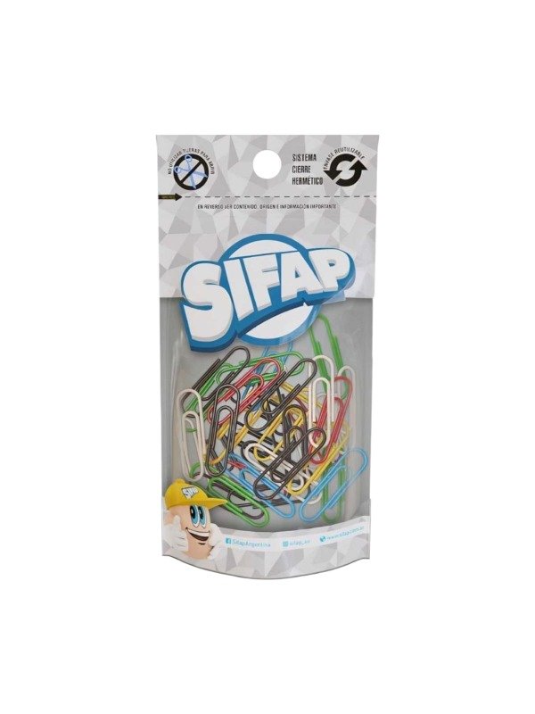 Producto - Clips Sifap Color Forrados Nro4 x100u