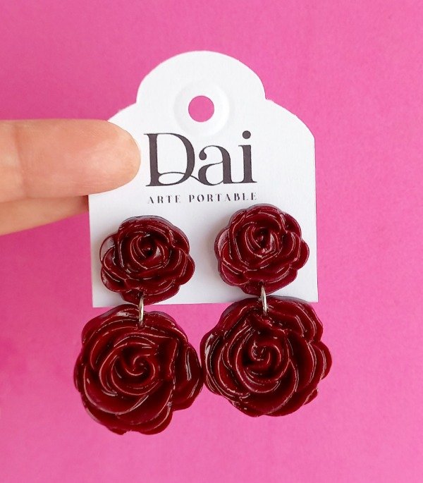Producto - Aros Rosa Bordó