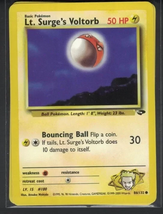 Producto - Pokemon Gym Challenge Lt. Surge's Voltorb 86/132 Common