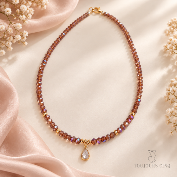 Producto - Collar Zuri Caramelo - 1