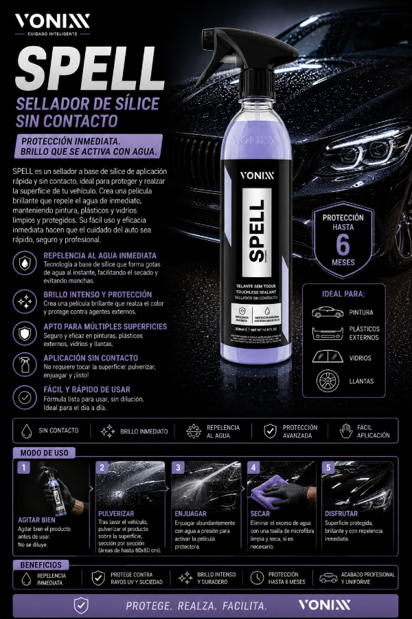 Producto - Vonixx Spell 500ml Sellador Hidrorreactivo de Sílice