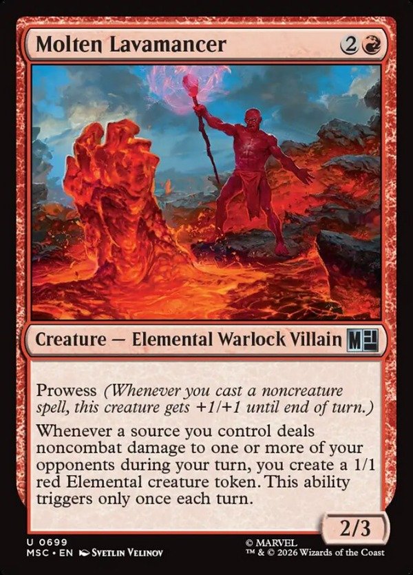 Producto - Molten Lavamancer #699  Marvel Super Heroes Commander