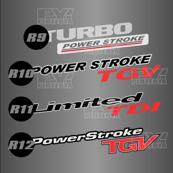 Producto - Calco Para Ranger Porton Power Stroke Tgv Limited Tdi Turbo - Ploteoya