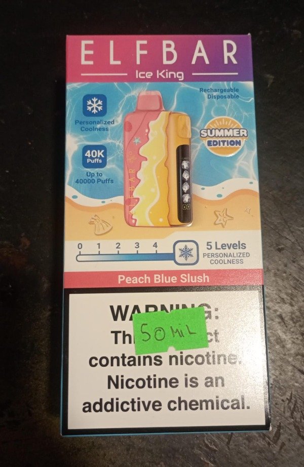 Producto - VAPO DESCARTABLE 40.000 PUFF "PEACH BLUE SLUSH"