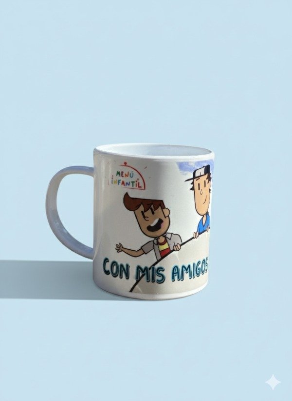 Producto - Taza Plástica "Con Mis Amigos a la Luna"