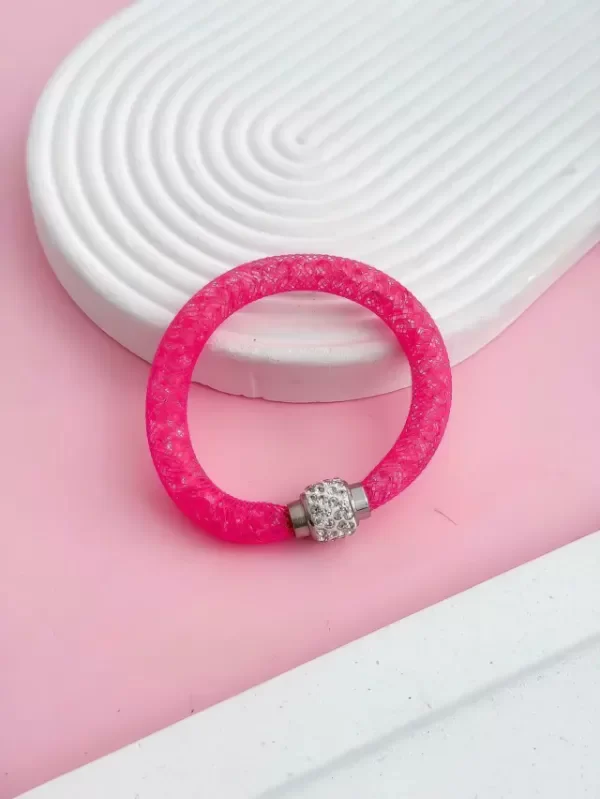 Producto - Pulsera iman strass Rosa art 3176