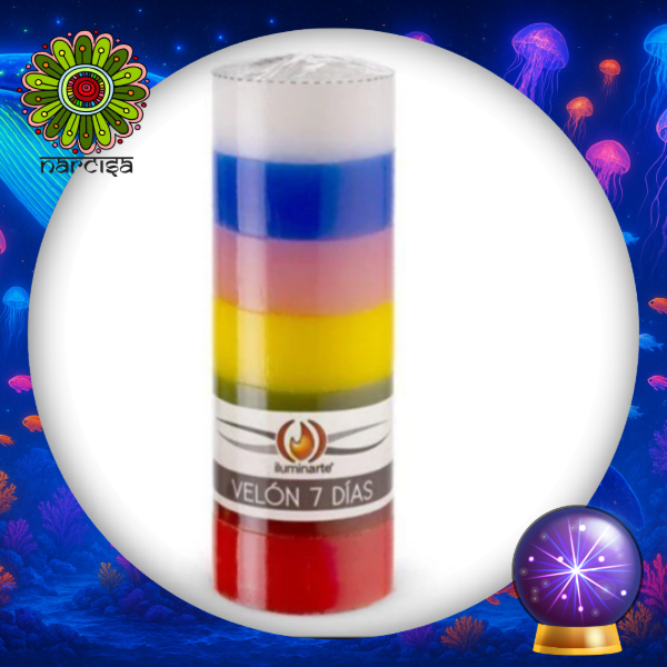 Producto - Velón 7 dias 7 colores Iluminarte