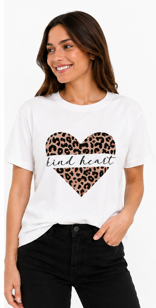 Producto - Remera estampada corazón animal print - 0