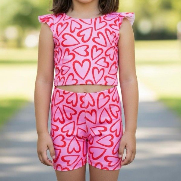Producto - CONJUNTO - CORAZONES (ROSA) - 2025