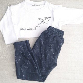 Producto - Pijama micropolar + algodón AVIONES