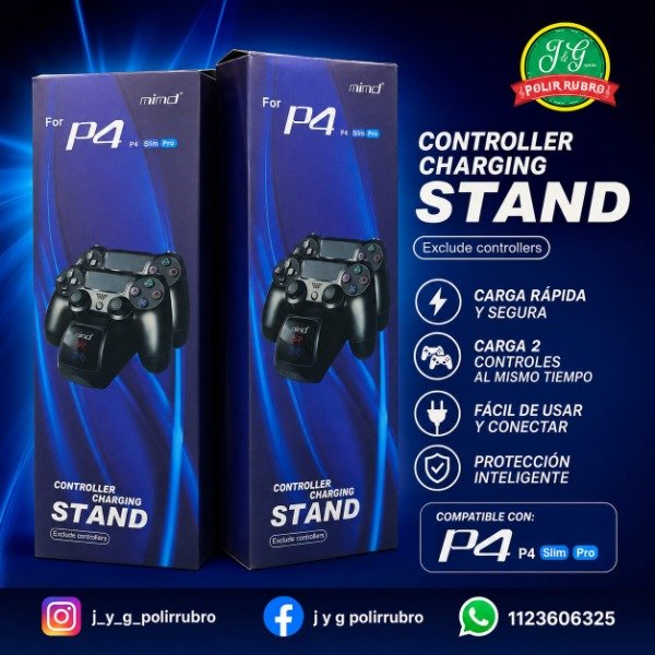 Producto - CARGADOR DE JOYSTICK PLAY 4