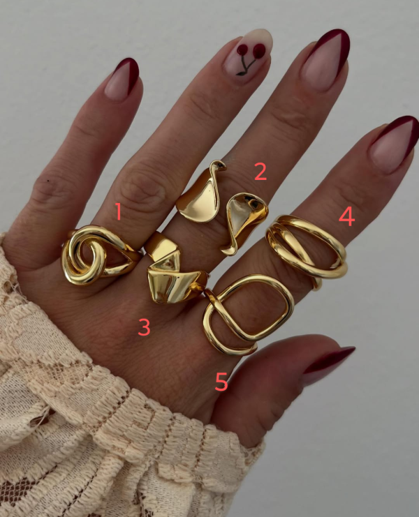 Producto - Anillos de Acero Dorado