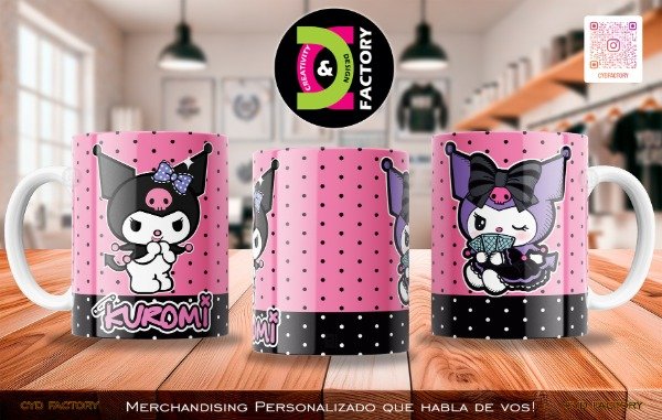 Producto - Taza Cartoon - Hello Kitty - Kuromi - TZ-RT-BL-11OZ-469-CTN-HK