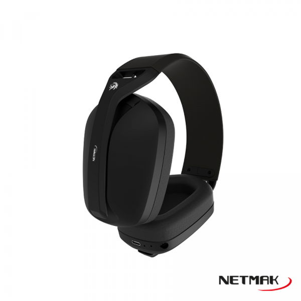 Producto - Auricular c/microfono desmontable -wireless 2.4GHz + bt + aux 3.5mm (tri modo)
