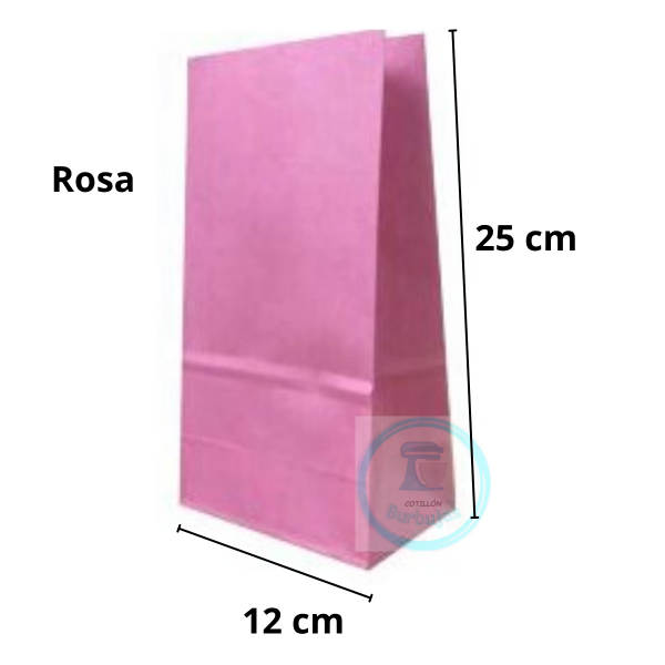 Producto - Bolsas de Papel con Fuelle Rosa x 10