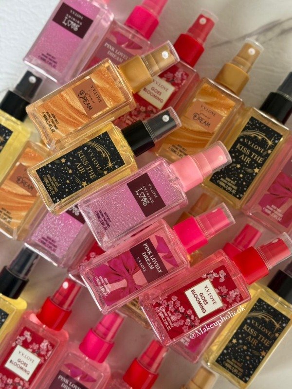 Producto - BODY SPLASH 60 ML DISEÑADORES CON GLITTER - V.V. LOVE  - CAJA DE 36 UNIDADES