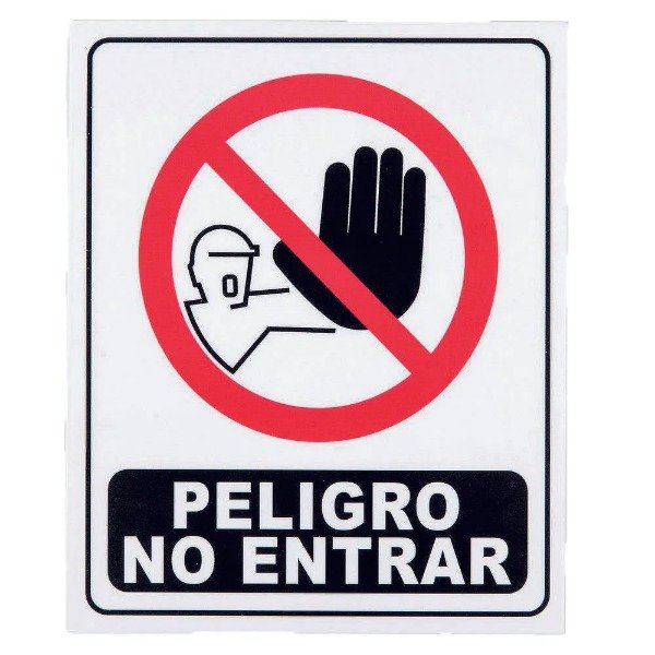 Producto - CARTEL SEÑAL.PELIGRO NO ENTRAR 25X30