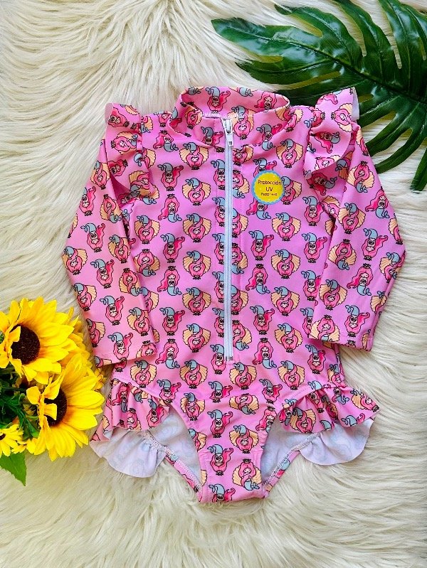 Producto - MAYA ENTERIZA C/MANGAS UV BABY SIRENA ROSA