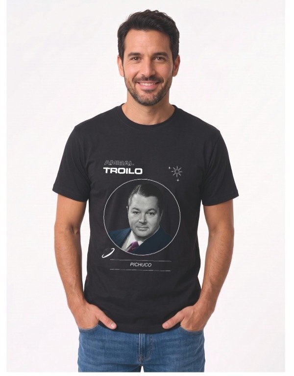 Producto - Remera Aníbal Troilo Pichuco - Negra - 1