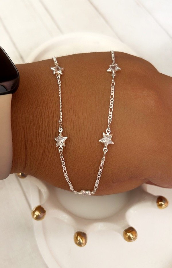 Producto - Chockers estrella cúbics plata 900