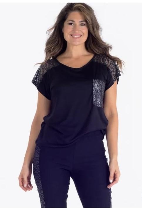 Producto - Remera con encaje