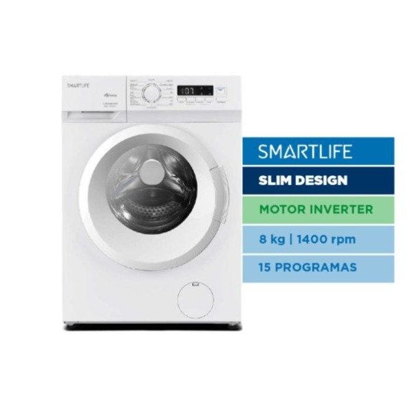 Producto - LAVARROPAS SMARTLIFE 8KG INVERTER 1400RPM BLANCO WM261081400W