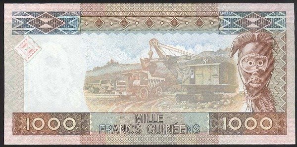 Producto - Guinea [P 43] 1000 Francos 2010. Conmemorativo. UNC
