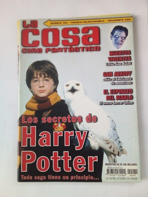Producto - La Cosa #70 - Noviembre 2001 - Harry Potter Sam Raimi Sam Arkoff